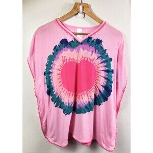 Girls Cat & Jack Heart Swim Cover Up M 7/8 NWT